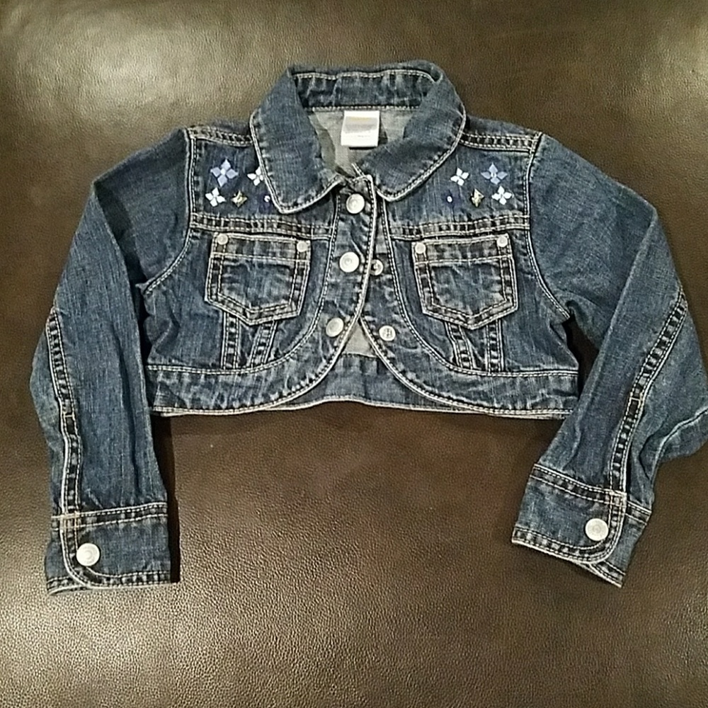 NWOT Gymboree Girls Jean Half Jacket - S - XS